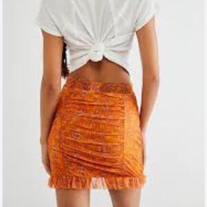 Free People Romi Mesh Mini Skirt Size Small